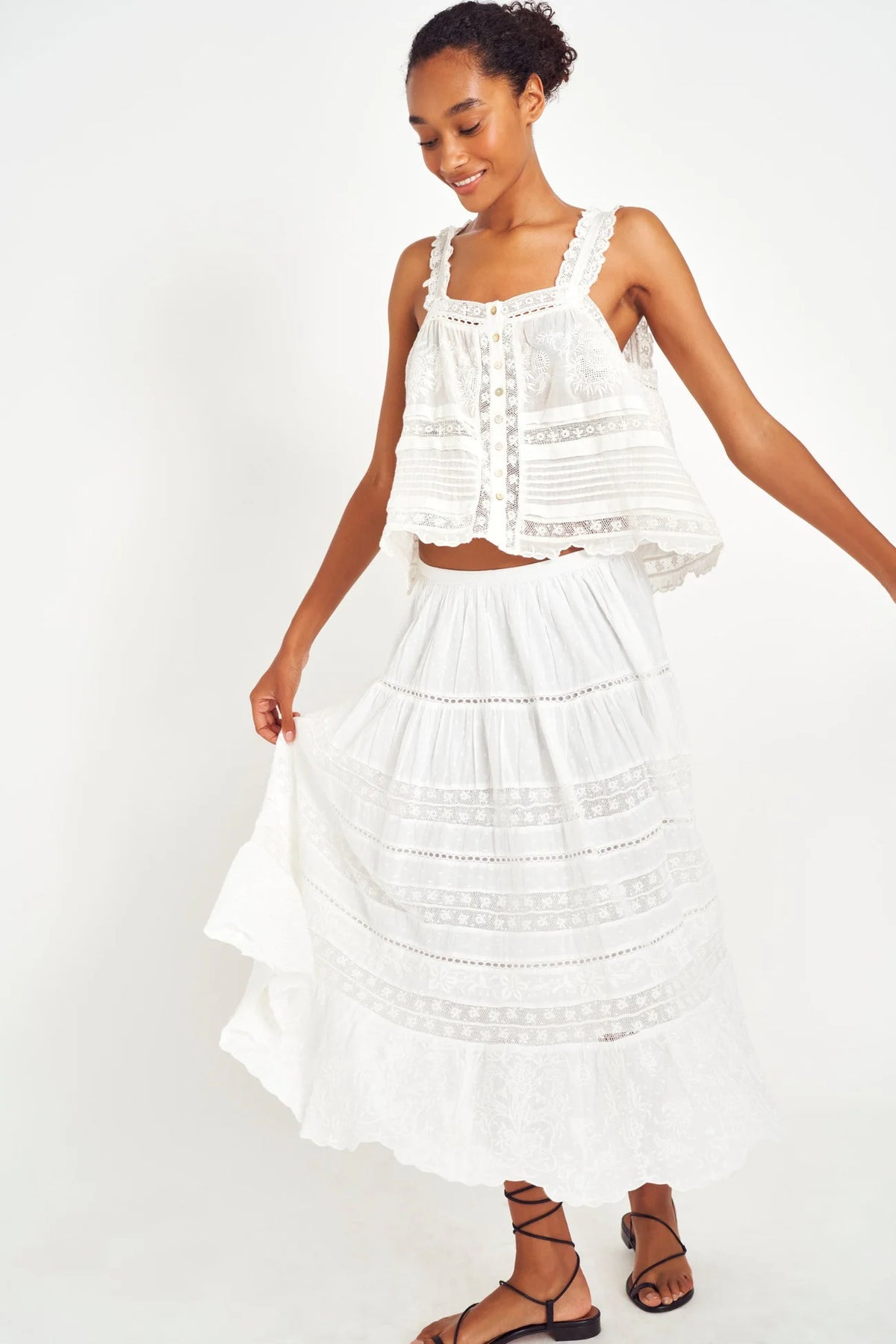 Reformation Balia Denim Midi Dress in Rhine – Evoluxxy