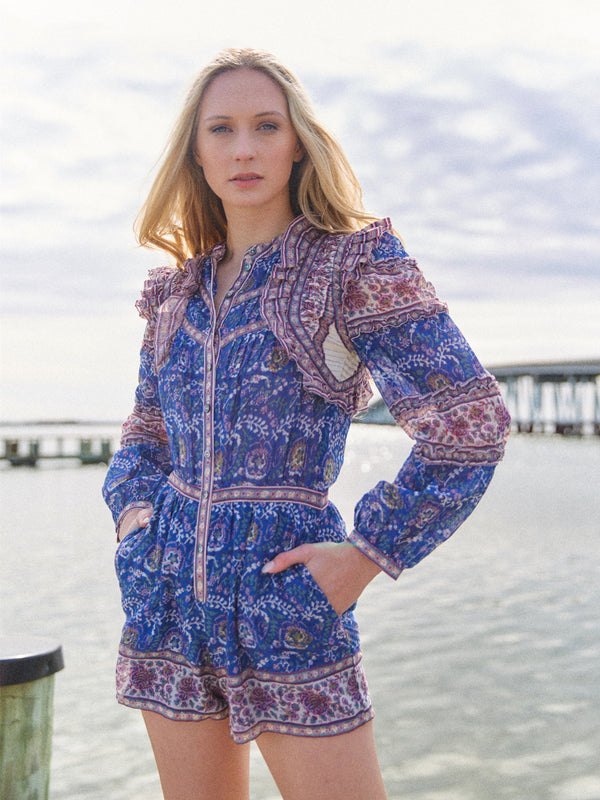 Sea New York Rosita Romper In Blue