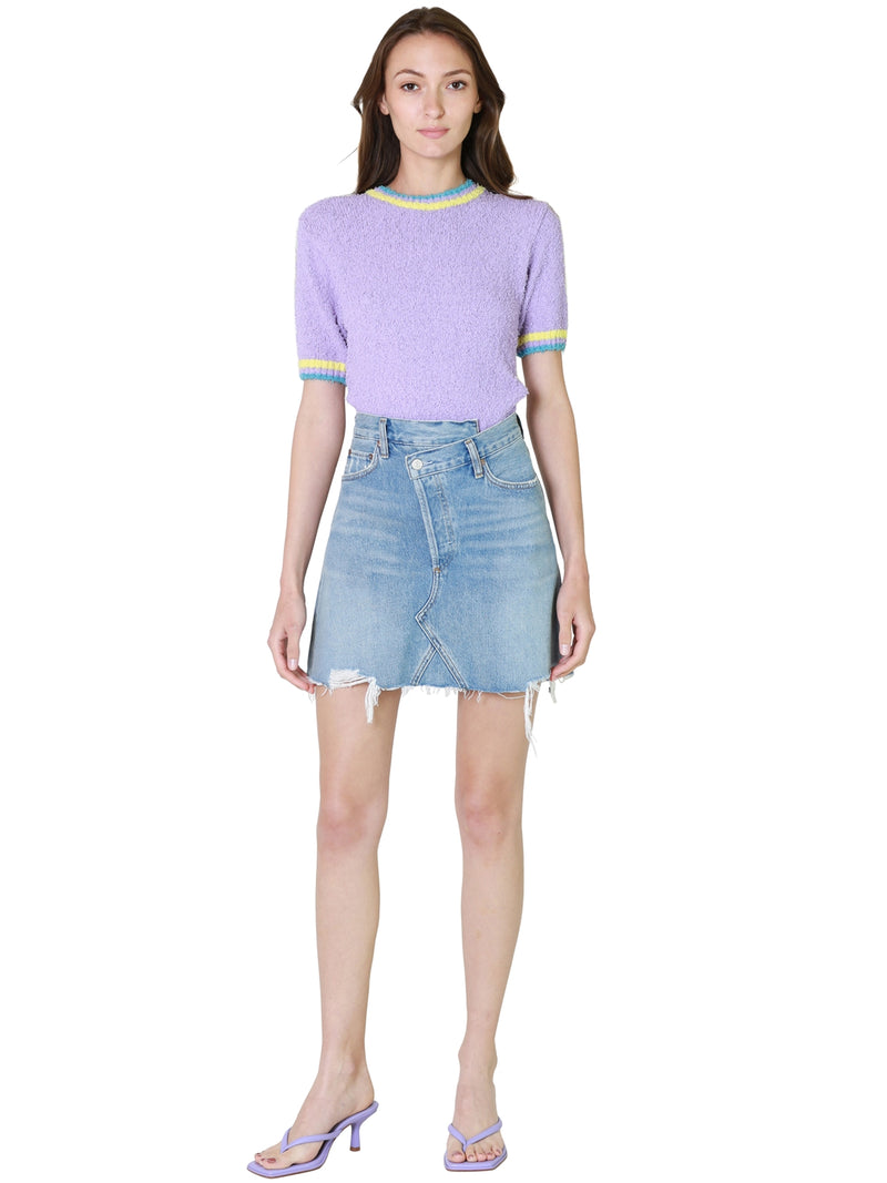 AGOLDE Criss Cross Skirt In Symbol