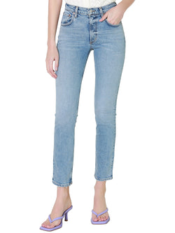 Agolde Willow Mid Rise Slim Crop In Torch