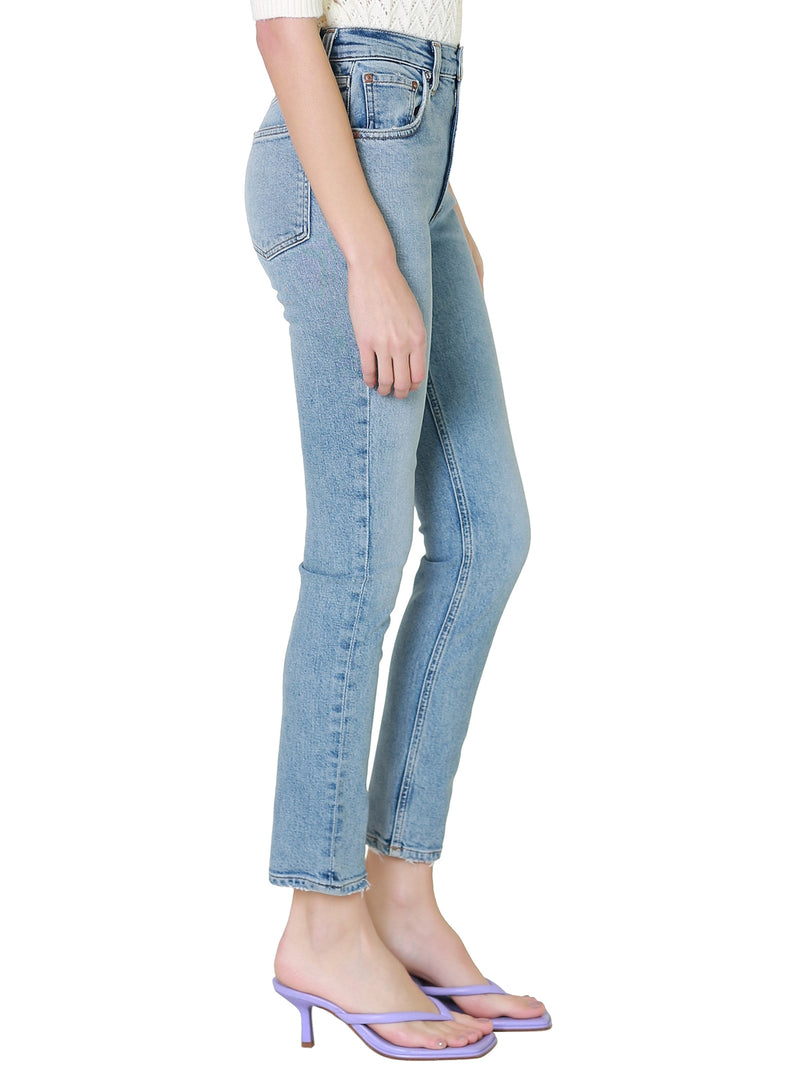 Agolde Willow Mid Rise Slim Crop In Torch