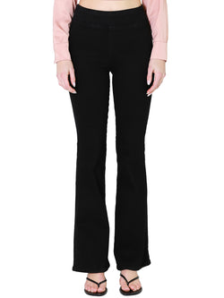 FRAME The Jetset Flare In Sheen Noir